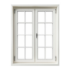 Fototapeta premium Elegant Architectural Window Frame Design on Transparent Background