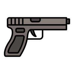 Fototapeta premium Gun Icon