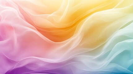 Abstract gradient fabric texture in soft pastel colors flowing elegantly