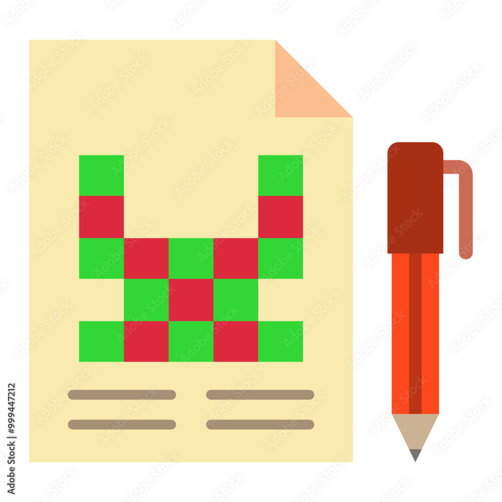 Sticker Crossword Icon