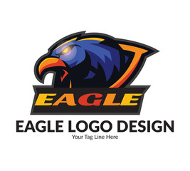 Eagle design vector logo fully editable high quality