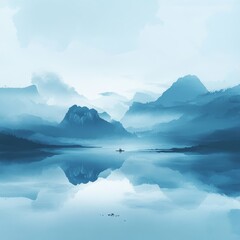  A minimalist blue tone web design with beautiful scenery and dreamy romance.   The blue tones are soft and soothing, creating an atmosphere of tranquility. The scenery is captivating.