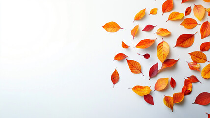 Autumnal Bliss: Colorful Leaves and Seasonal Decor