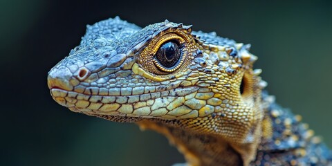 Fototapeta premium a lizard shedding its skin, showing the regeneration process studied in animal biology.