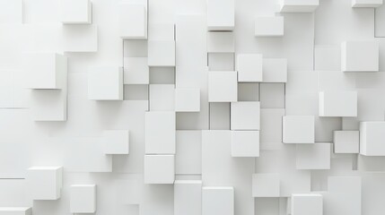 Abstract White Cube Pattern