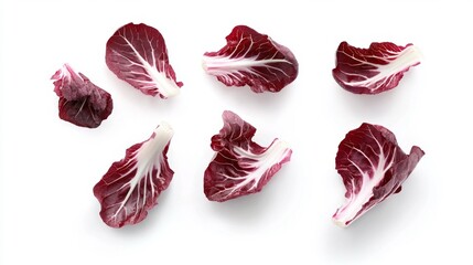 Red Chicory Leaves Spread Generative AI