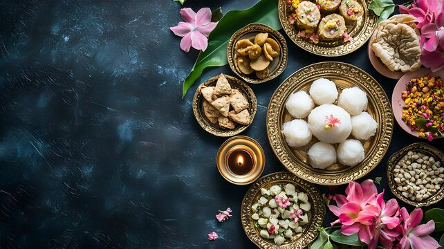 Bhai Dooj offering featuring a plate of Rasgulla sweets