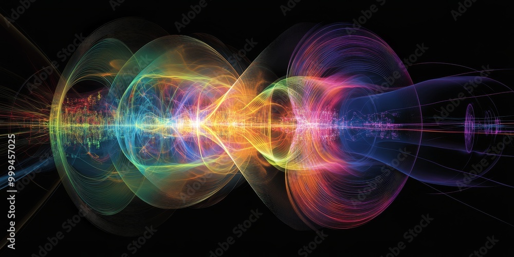 Poster a Feynman diagram, illustrating the interaction of fundamental particles within a quantum field.