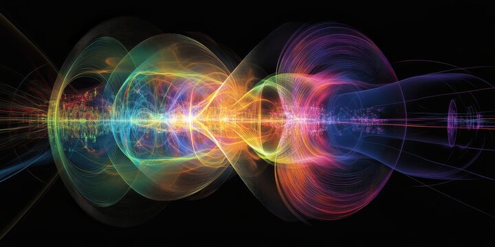 a Feynman diagram, illustrating the interaction of fundamental particles within a quantum field.