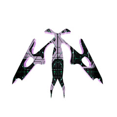 3d purple futuristic hardsurfface mecha