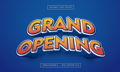 Grand Opening Text Effect