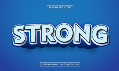 Strong Text Effect Editable