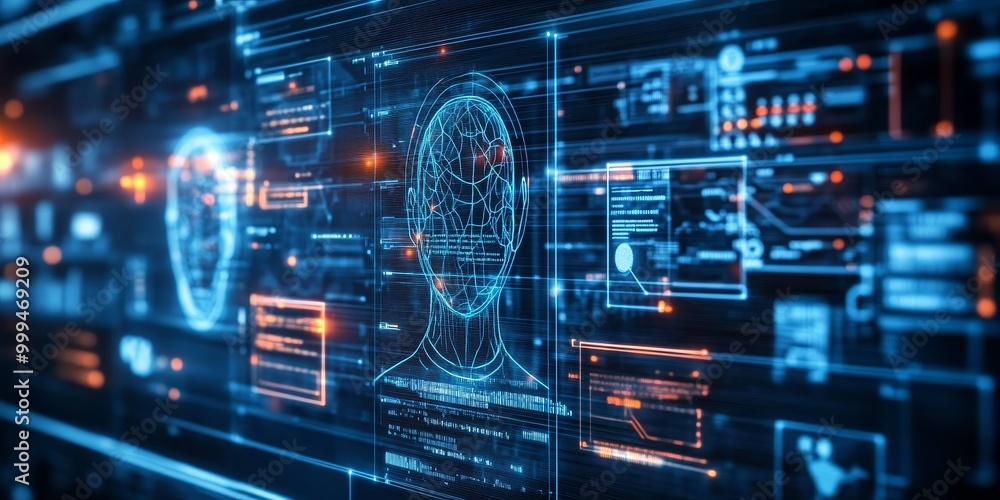 Aufkleber Focused image of a screen displaying ethical guidelines for AI, emphasizing the importance of transparency and accountability.