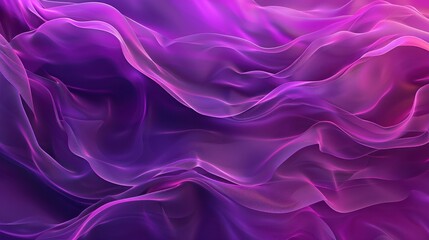 Obraz premium Velvet Fractal Elegance, a mesmerizing design featuring intricate fractal patterns adorned in deep, rich purples with a smooth, luxurious texture that captivates the senses.