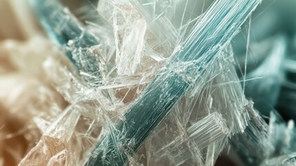 Chrysotile Asbestos Fibers Under High Magnification