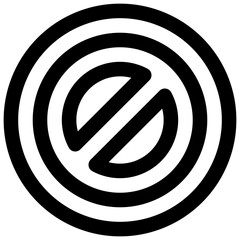 Block. Editable stroke vector icon.