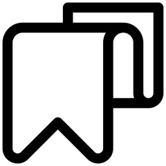 Bookmark. Editable stroke vector icon.