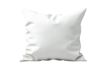 Naklejka premium Soft white pillow on a light background, perfect for home decor and interior design projects.