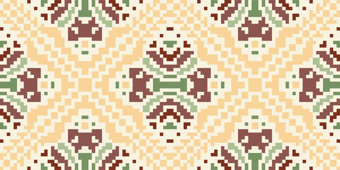 Mexican Arabic Paper Patternfolk Embroidery, Aztec Geometric Ornament Print. Design for Carpet, Wallpaper, Clothing, Wrapping, Fabric