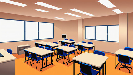 「モダンスタイルの学習空間」