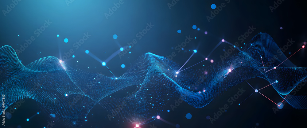 Poster abstract internet network connection design for web site. digital data, communication, science and f