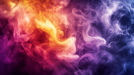 Fototapeta premium A background that looks like smoke rising from a comic book, with dramatic swirls and colors.