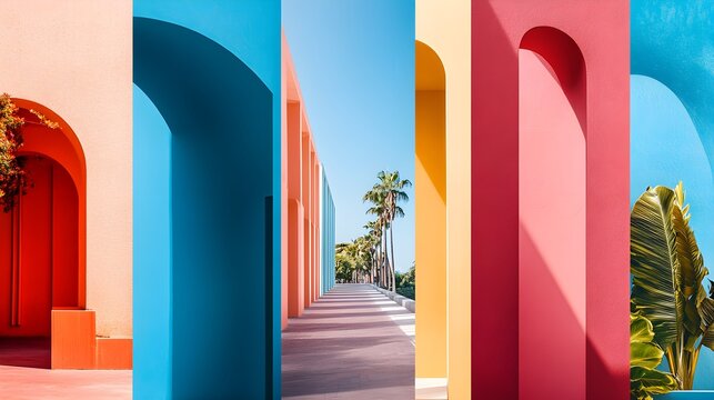 Color Combinations: Experiment with different color combinations to create various moods and atmospheres. 