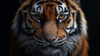 Majestic Close-Up of a Powerful Tiger