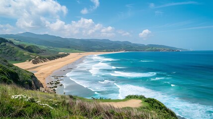 The beach in playa de bolonia