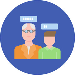 Generation Gap icon vector image. Can be used for Generation Gap.