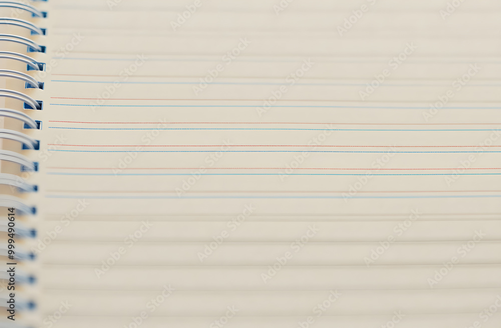 Poster notebook paper background. blank pages of a notebook