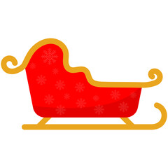 Santa Sleigh Illustration