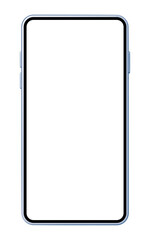 空白画面のスマートフォン