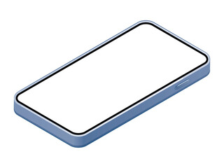 空白画面のスマートフォン