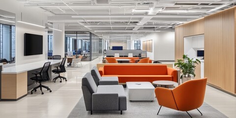A comprehensive approach to customer solutions with service professionals offering personalized assistance and resolving issues promptly in a modern workspace.