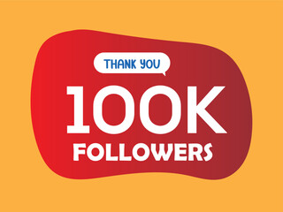 100k follower celebration vector art for social media post
