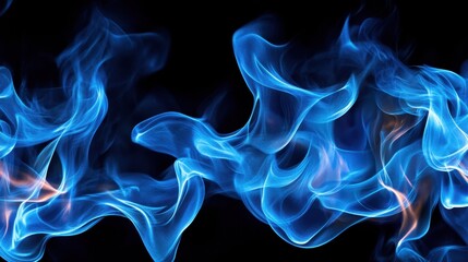 The Blue Flame Abstract Design