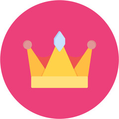 King Crown icon vector image. Can be used for Game Design.