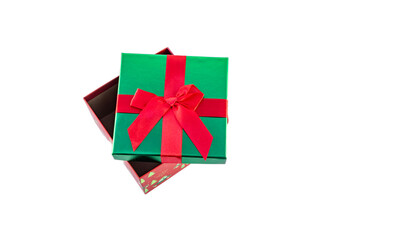 Red Christmas Gift Box with Bow