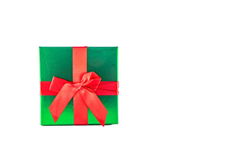 Red Christmas Gift Box with Bow