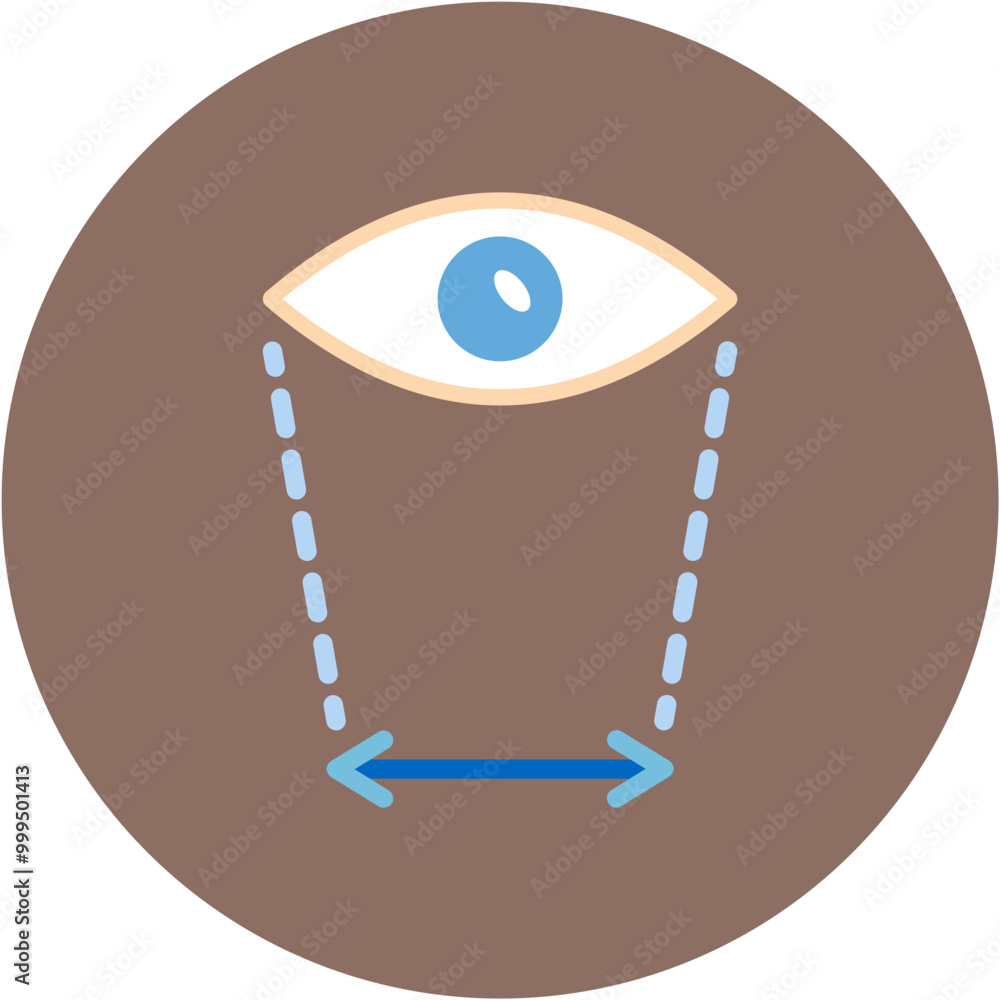 Poster field of view icon vector image. can be used for augmented reality.