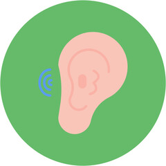 Ear Canal icon vector image. Can be used for Human Anatomy.