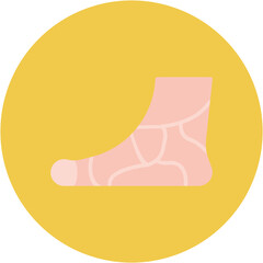 Metatarsals icon vector image. Can be used for Human Anatomy.