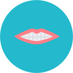 Mouth icon vector image. Can be used for Human Anatomy.