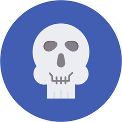 Skull icon vector image. Can be used for Human Anatomy.