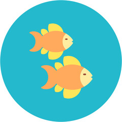 Fishes icon vector image. Can be used for Coastline.