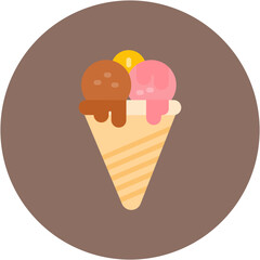 Gelato icon vector image. Can be used for Italy.