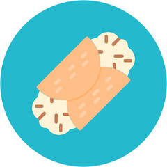 Cannoli icon vector image. Can be used for Italy.