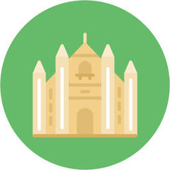 Milan Fashion icon vector image. Can be used for Italy.