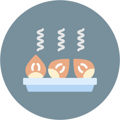 Roasted Chestnuts icon vector image. Can be used for Festa Junina.